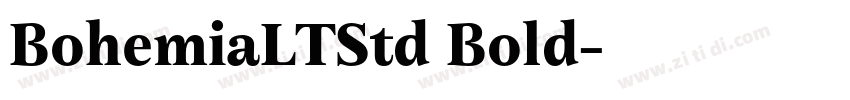BohemiaLTStd Bold字体转换